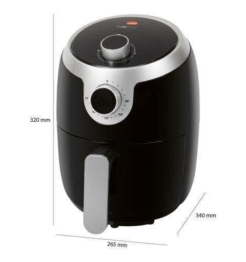 Friteuse sans huile à air chaud 1,8L Clatronic FR3769 H Noir