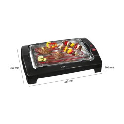 Barbecue Gril électrique de table 2000W Clatronic BQ 2977N Noir