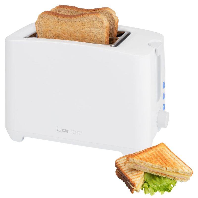  Toaster 2-slice White Clatronic TA 3801 White