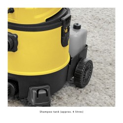 Clatronic BSS 1309 wet/dry hoover with shampoo function Yellow/black