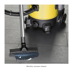 Aspirateur eau et poussière avec fonction shampoing Clatronic BSS 1309 Jaune/noir