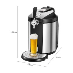 Tireuse à biere avec système de cartouche de pression CO2 Clatronic BZ 3740