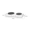 Double hot plate 2500W Clatronic DKP 3583 White