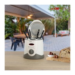 Friteuse et fondue pour 6 personnes 1L Clatronic FFR 2916 Blanc
