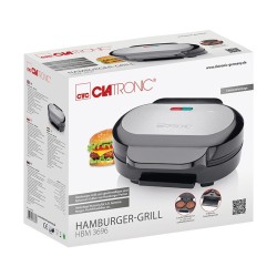 1000W hamburger grill Clatronic HBM 3696 Black