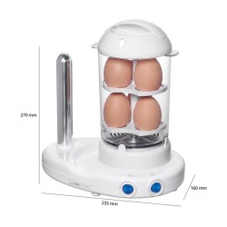 Clatronic HDM 3420 EKN White Hot Dog and Egg Cooker