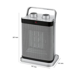 Clatronic HL 3631 Silver ceramic PTC auxiliary heater