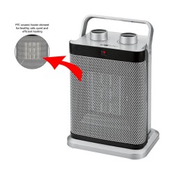 Chauffage d'appoint PTC céramique Clatronic HL 3631 Silver