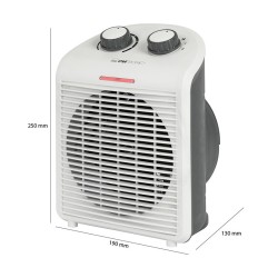 Chauffage soufflant 2000W Clatronic HL 3761 Blanc