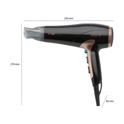 Séche-cheveux 2200W Clatronic HT 3661 Noir/cuivre