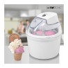 Clatronic ICM 3764 White two-compartment duo ice cream maker/sorbet maker