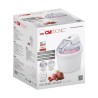 Clatronic ICM 3764 White two-compartment duo ice cream maker/sorbet maker
