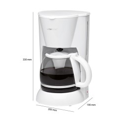 Cafetière 12-14 tasses 1,5L Clatronic KA 3473 Blanc