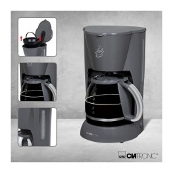 Coffee maker 12-14 cups 1.5L Clatronic KA 3473 Grey