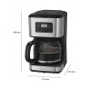 Coffee maker 12-14 cups 1.5L Clatronic KA 3642 Black