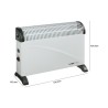 Electric convector 2000 W Clatronic KH 3077N White