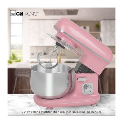 Multifunction food processor 5L 1100W retro Clatronic KM 3711 Pink