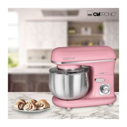 Robot pétrin multifonction 5L 1100W rétro Clatronic KM 3711 Rose
